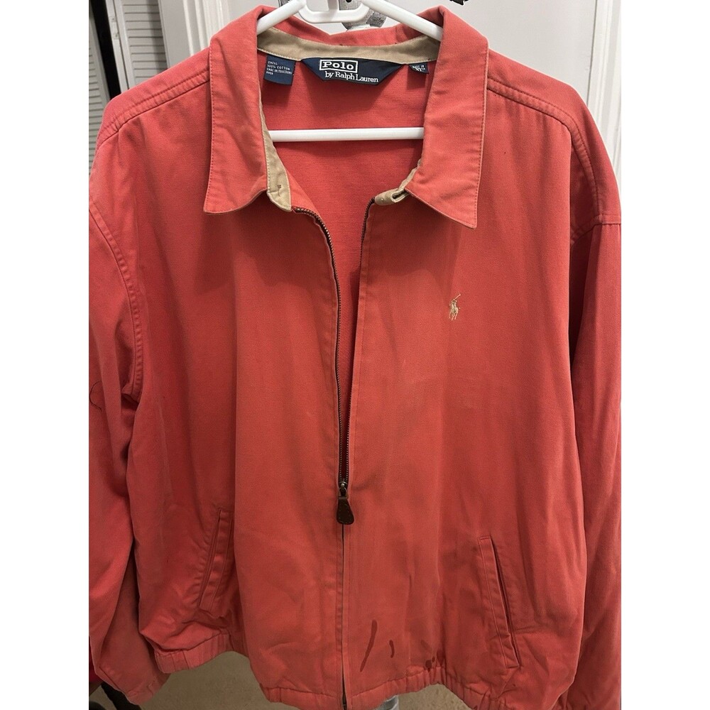 Vintage Polo Ralph Lauren Harrington Jacket Red Men’s X Large Rare Color